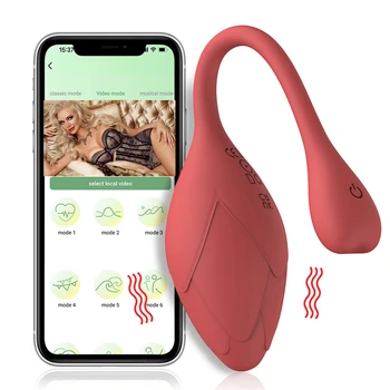 APP RemoteControl Vibrator Brezžična tehnologija Bluetooth Nosljivi z vibriranjem Jajca Sex Igrače za Ženske G Spot Klitoris Ženske spodnje Hlačke Keglove Kroglice