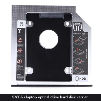 1Pc 9.0 9.5 mm mm 12,7 mm Aluminij HDD Caddy SATA 3.0 Notebook Optical Drive Hard Drive Bay Univerzalno SSD ssd Nosilec